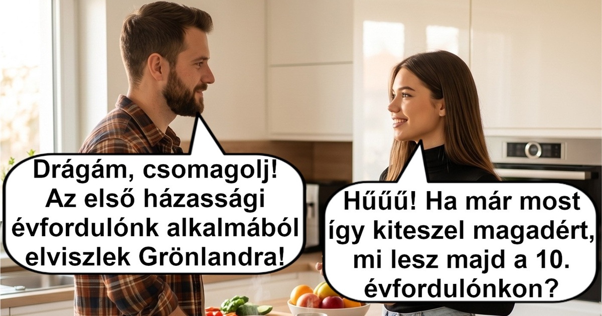 Amikor a férj kimaxolja a házassági évfordulós meglepetést