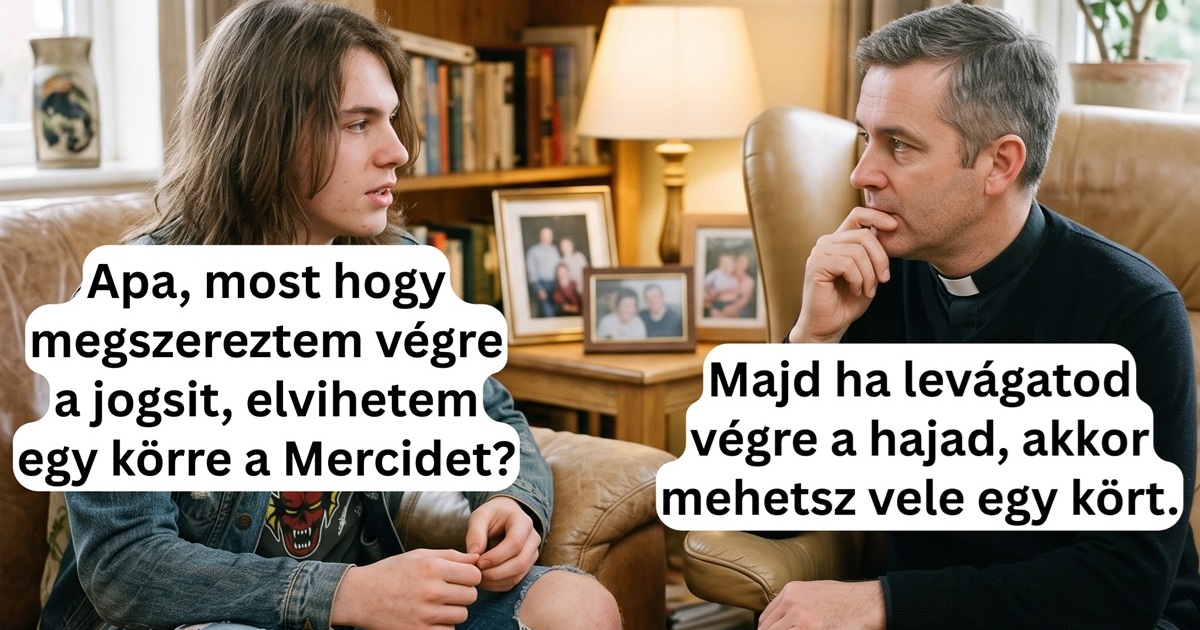 A kamasz fiú azt hitte, hogy túljárt a pap apja eszén