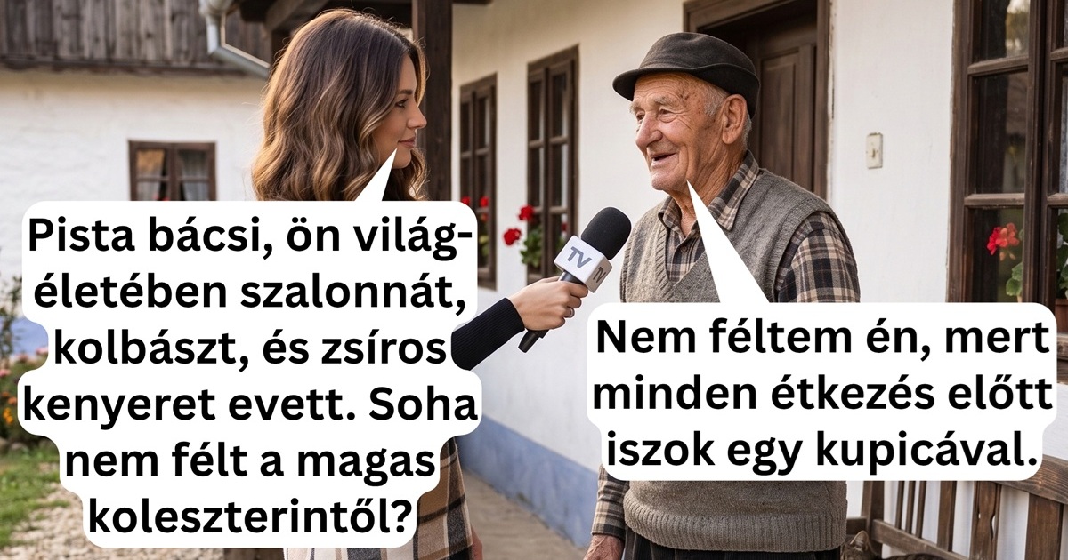 A riporter hölgy ellátogatott vidékre interjút készíteni