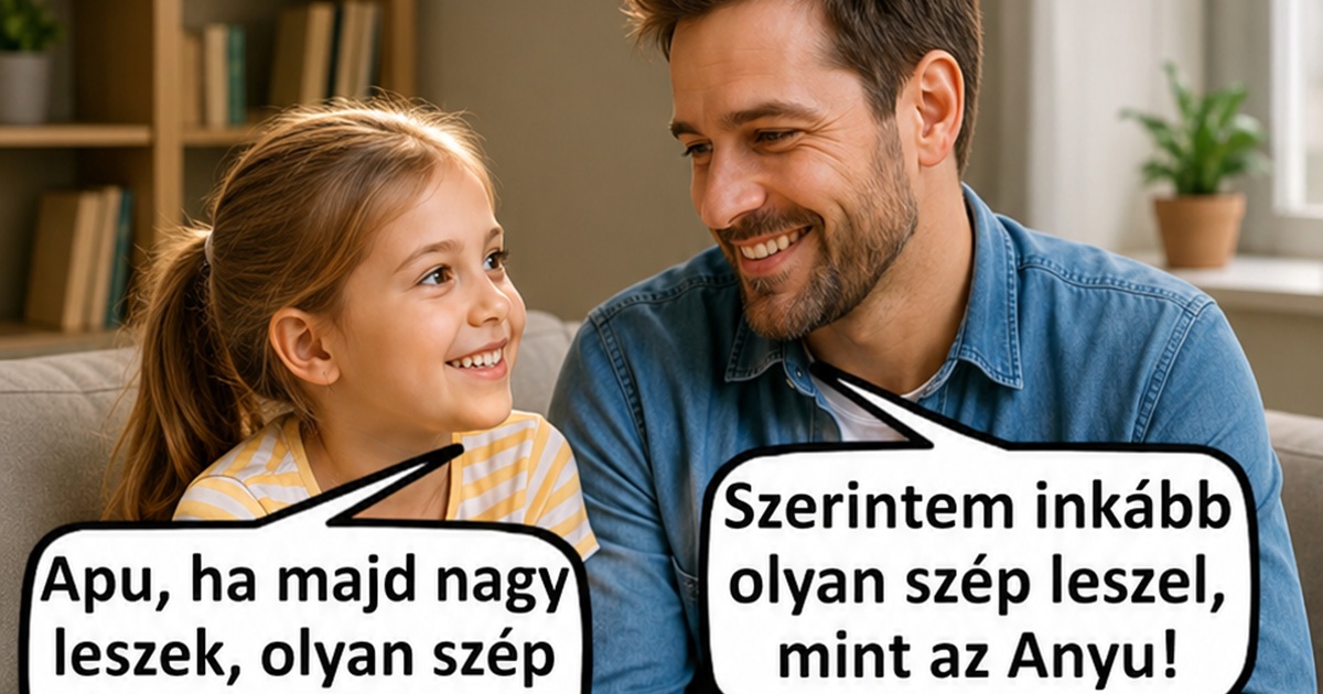 Ezért lettem én a családban a szépségideál a kislányunk szemében