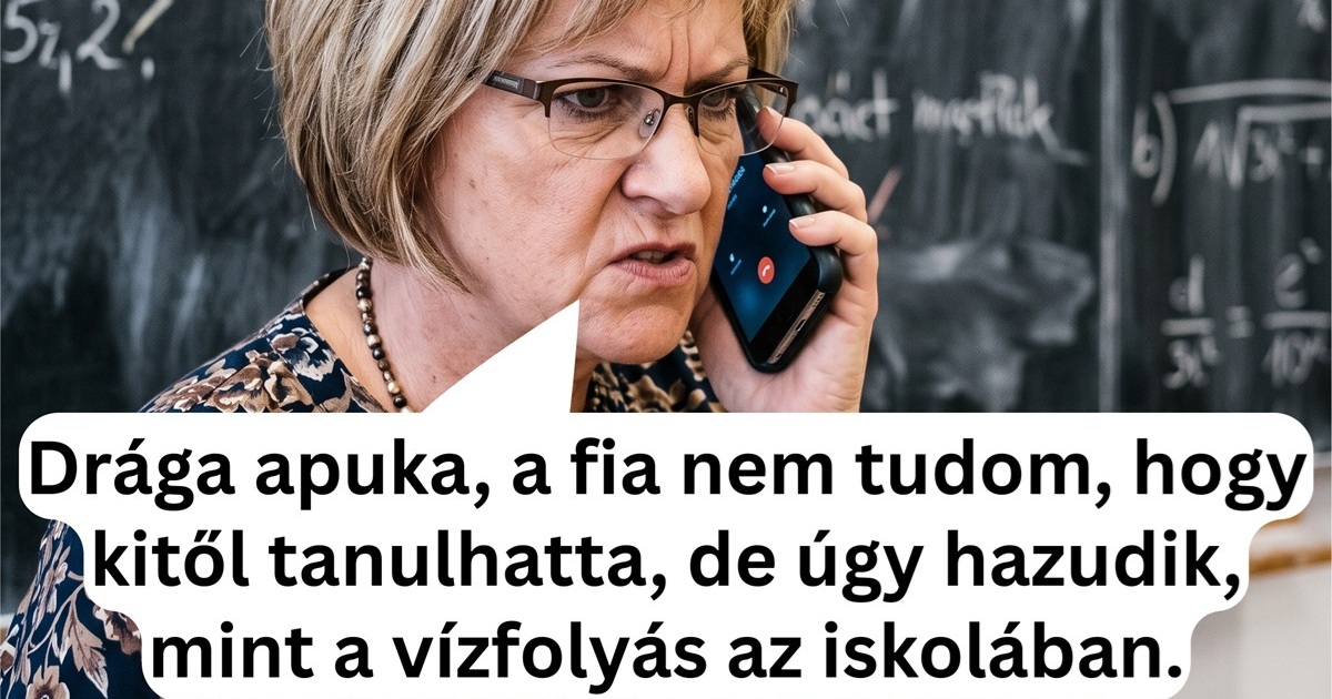 A telefonhívás, amire még a sokat látott tanárnő sem volt felkészülve