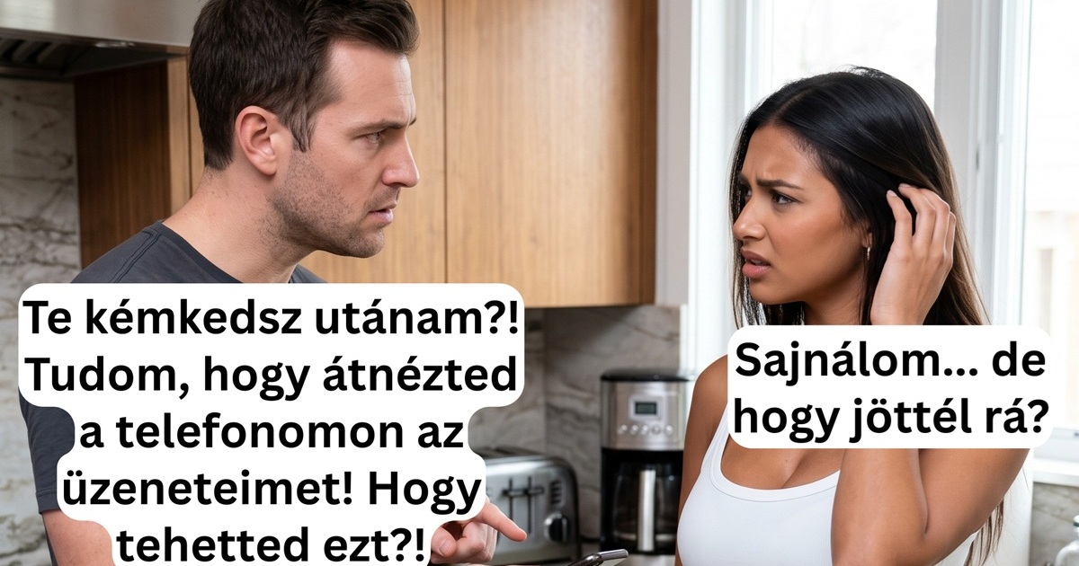 A férj végül saját magát buktatta le a felesége előtt