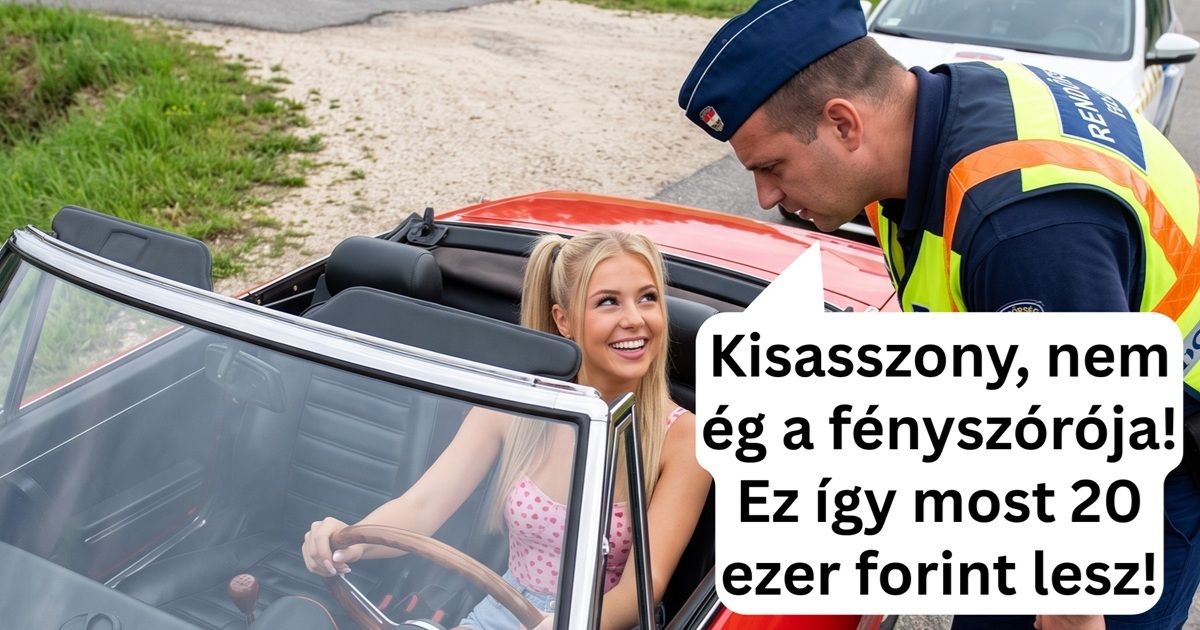 A nap üzlete rendőri igazoltatás során