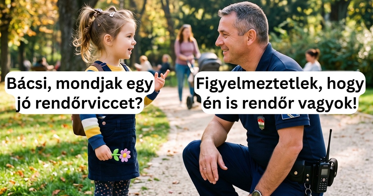 A gyanútlan rendőr belesétált a kislány csapdájába