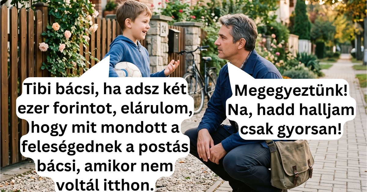 A szomszéd kissrác figyelmét nem kerüli el semmi